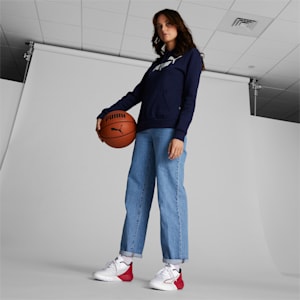 Chaussures de basketball Stewie 1 Team Femme, PUMA White-Tango Red